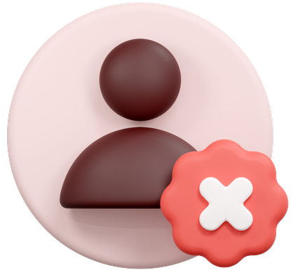 Not Verified Spam Lead Icon